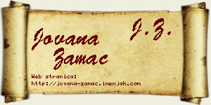 Jovana Žamac vizit kartica